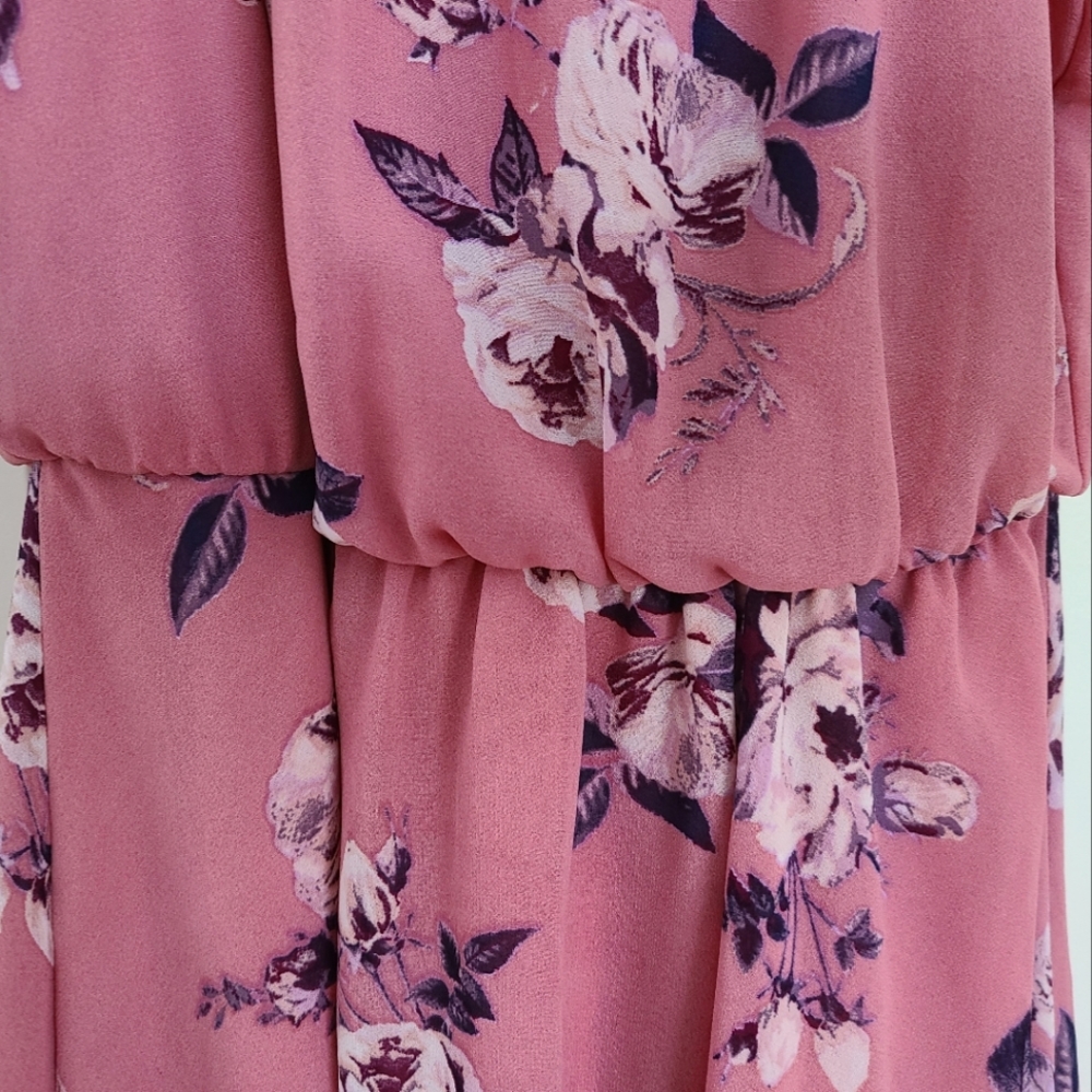 Blue Rain Rosewood Flowered Sleeveless Sundress View 5